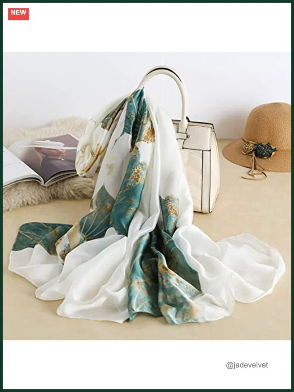 Women's Silk-Like Fashion Scarf Shawl Lightweight Long 100% Polyester Satin